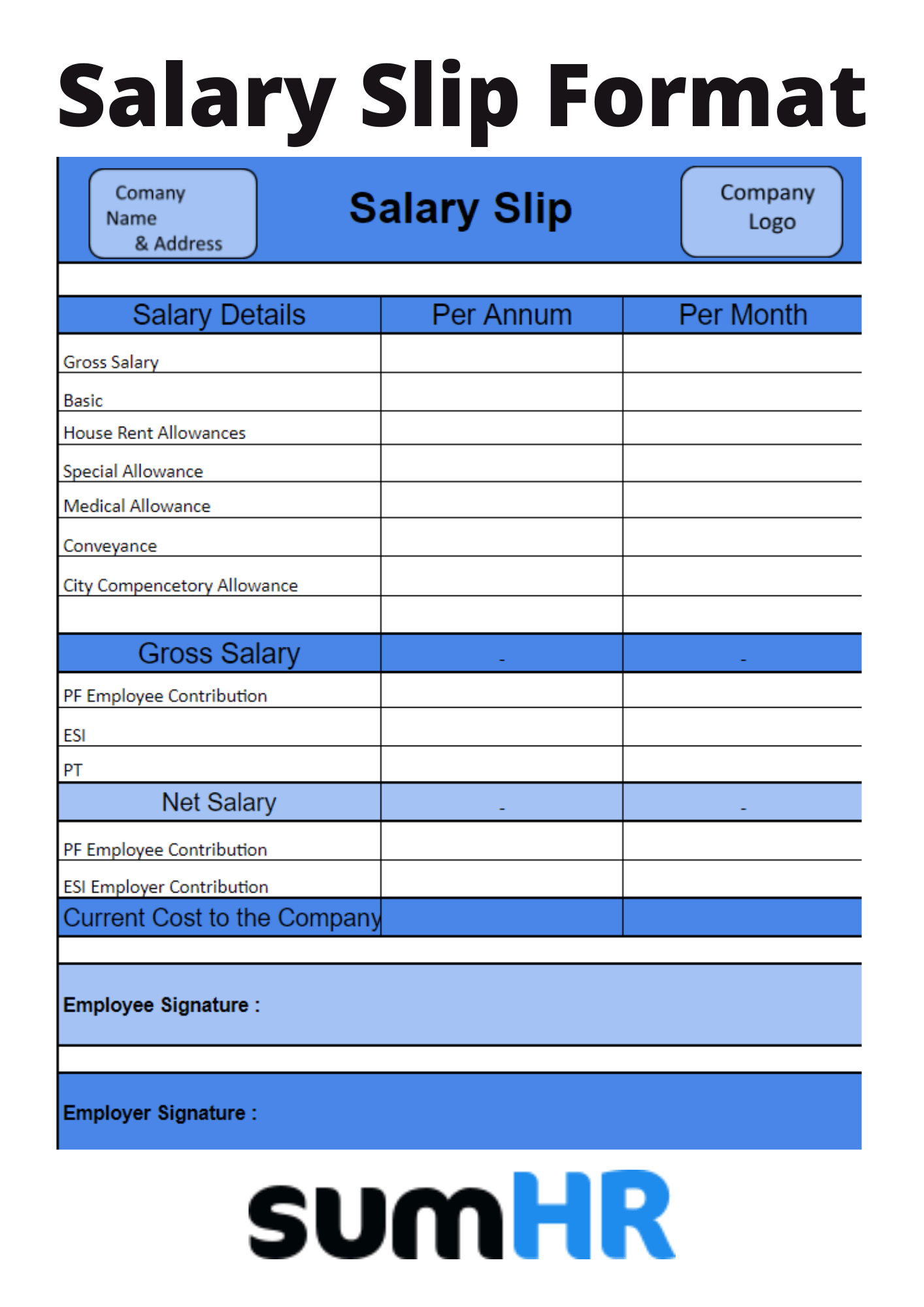 Salary Slip Format And Templates For HRs In 2023